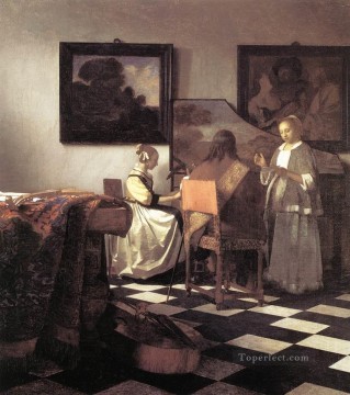 Johannes Vermeer Painting - El Concierto Barroco Johannes Vermeer